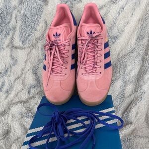 Adidas Pink and Blue Gazelles. Size Women’s 7.5